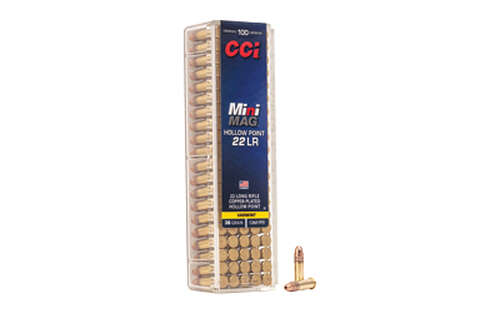 Ammunition CCI Ammunition Mini Mag 22LR CCI MINI MAG 22LR HP PLSTC 100/5000 • Model: Mini Mag